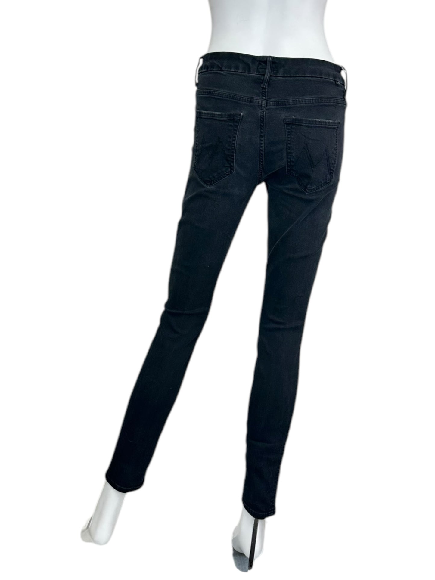 MOTHER Black Skinny Jeans Size 27