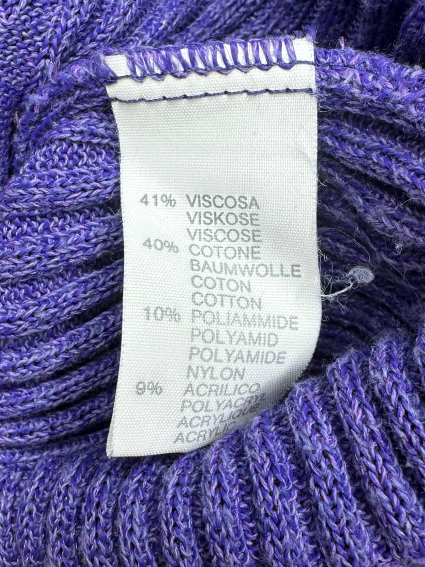 Vintage Luciano Chari Purple Sweater Size M