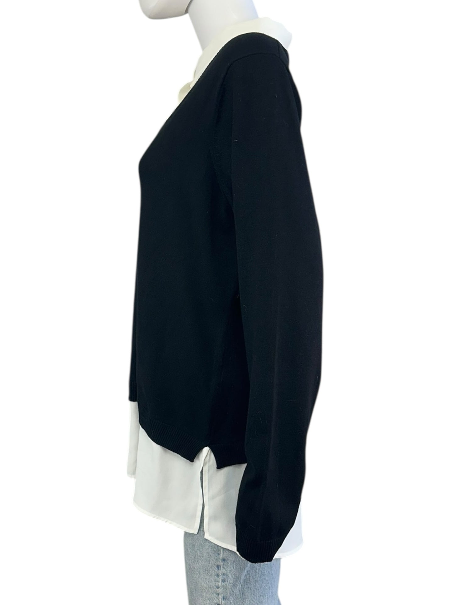 Adrianna Papell NWT Black Twofer Sweater Size XL