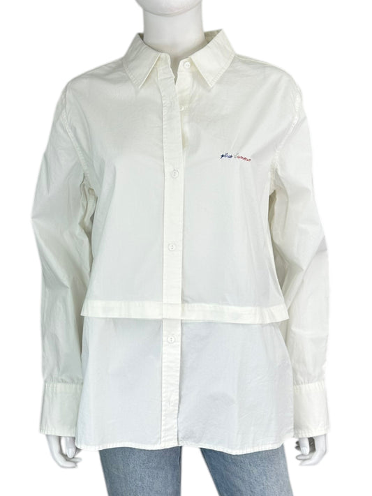 CURRENT/ELLIOTT NWT White Button-Down Plus d’amour Size 3
