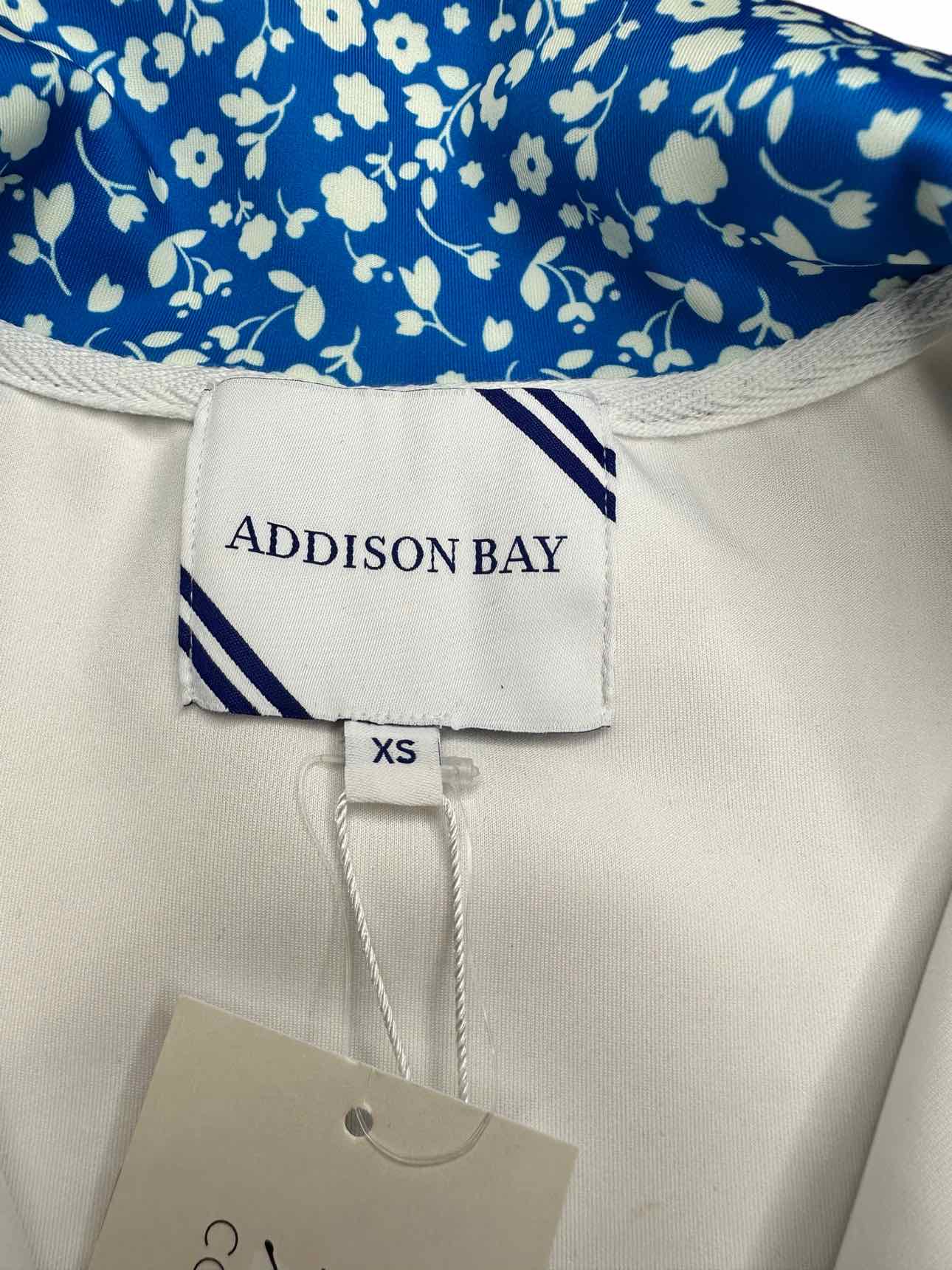 Addison Bay White Zip Up Pullover Size XS