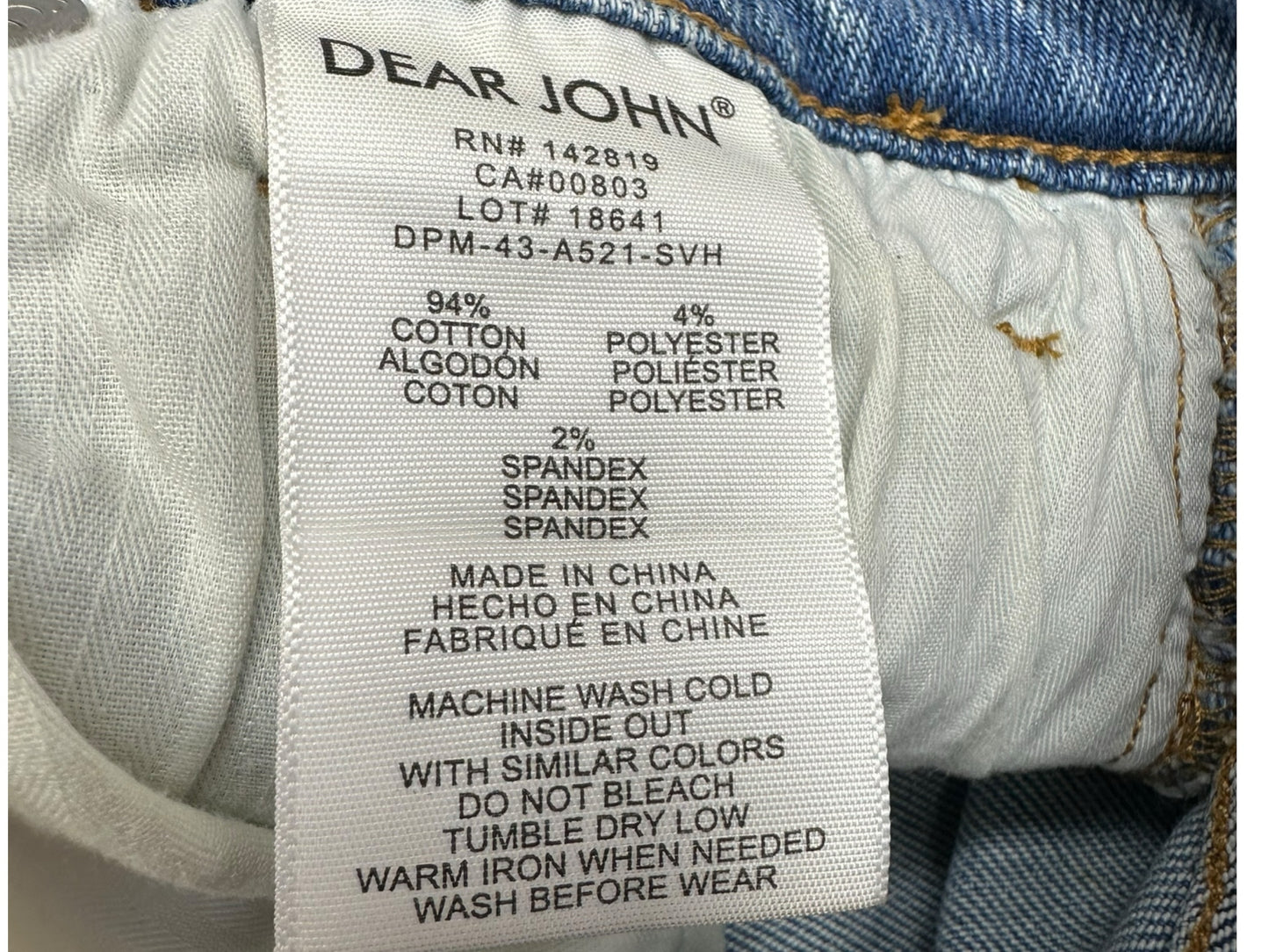 DEAR JOHN NWT Blue JEANNE Flare Leg Jeans Size 24