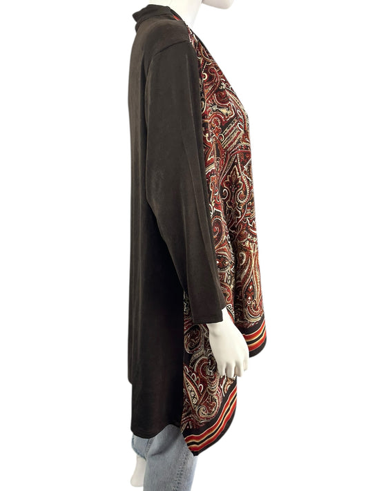 Chico's NWT Travelers Scarf Front Cardigan Jacket Size XL