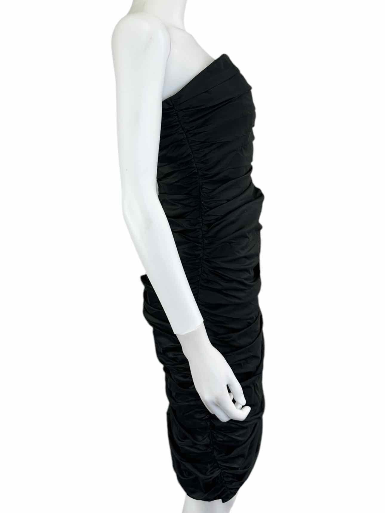 Betsey Johnson Black Strapless Cocktail Dress Size 8