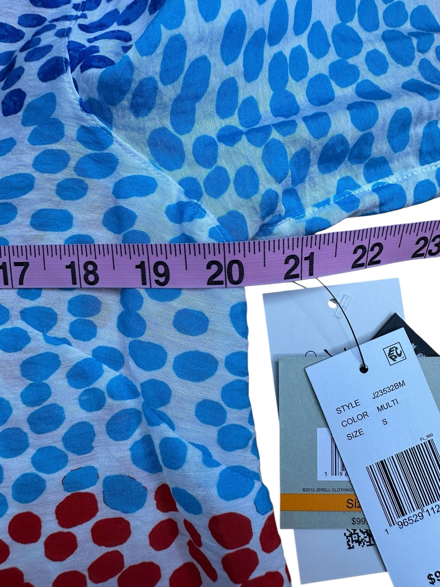 JOHN MARK NWT Color Block Button-Down Shirt Size S