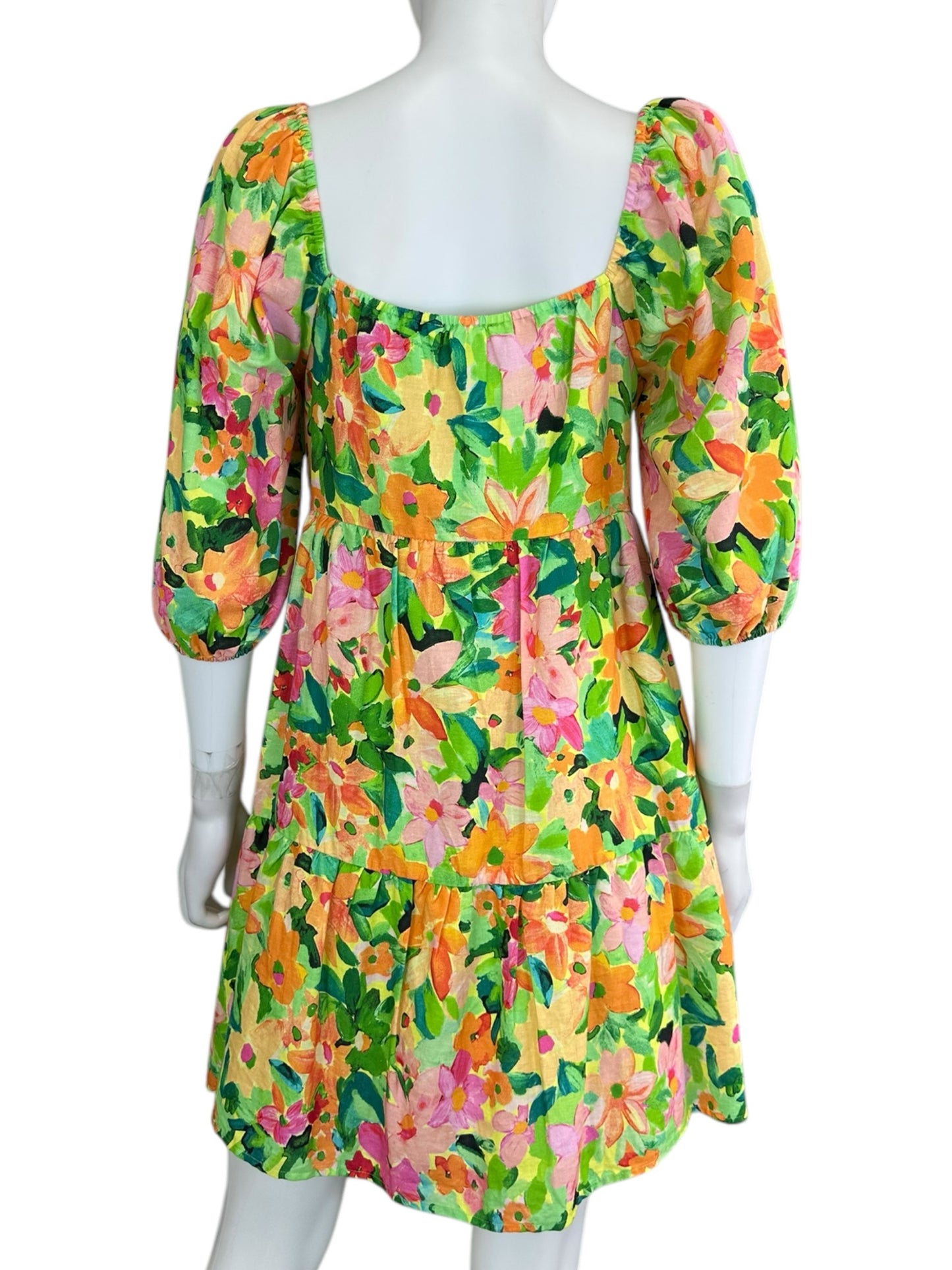 sanctuary NWT Green Floral Linen Sundress Size XS