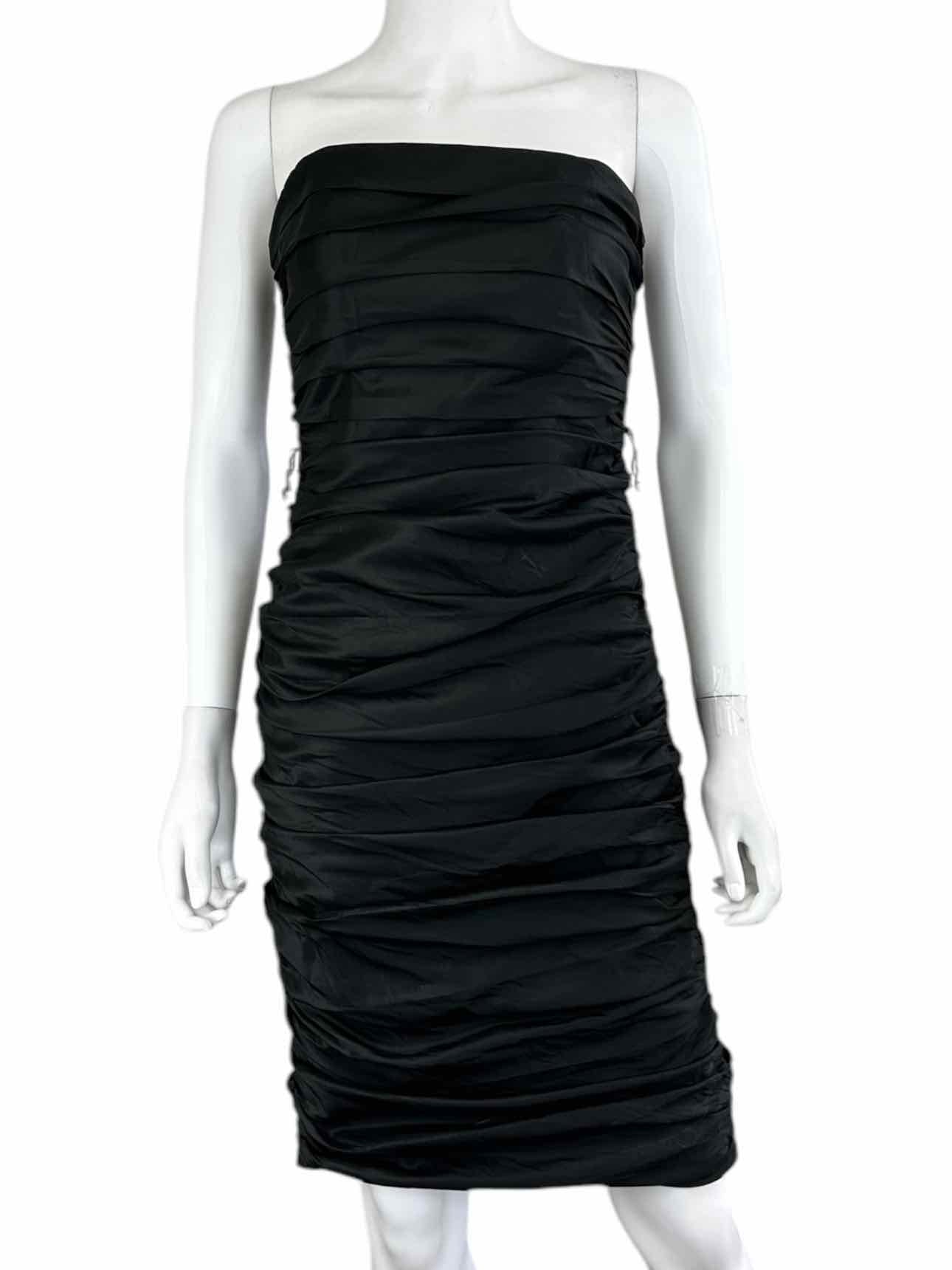 Betsey Johnson Black Strapless Cocktail Dress Size 8