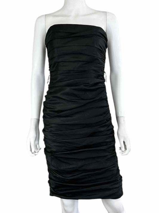 Betsey Johnson Black Strapless Cocktail Dress Size 8