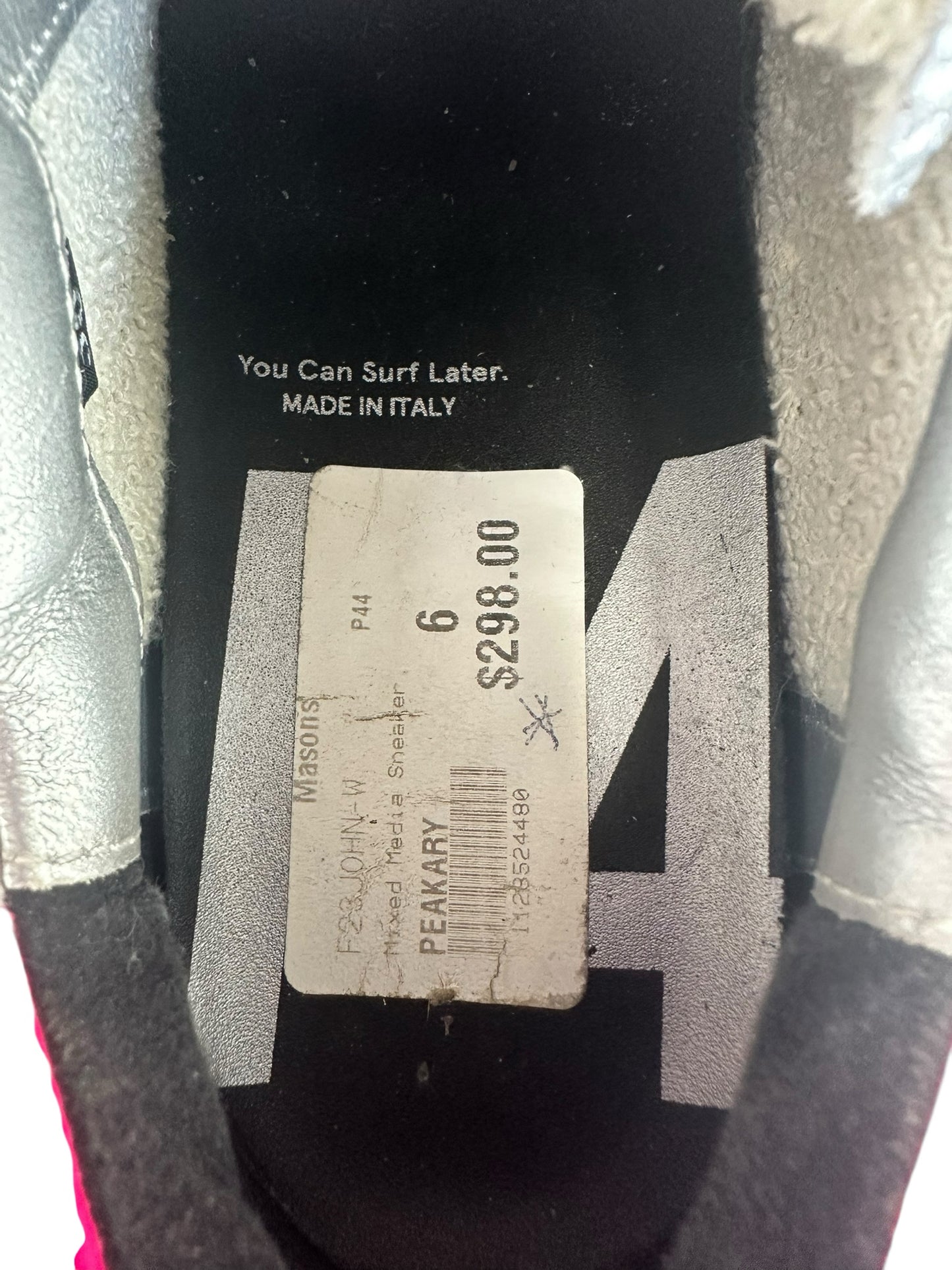 P448 NWT John Lace-Up Low-Top Sneaker Size 36