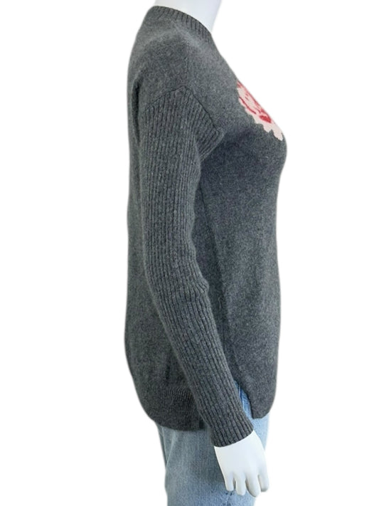 SKULL CASHMERE 100% Cashmere Gray Sweater Size XS