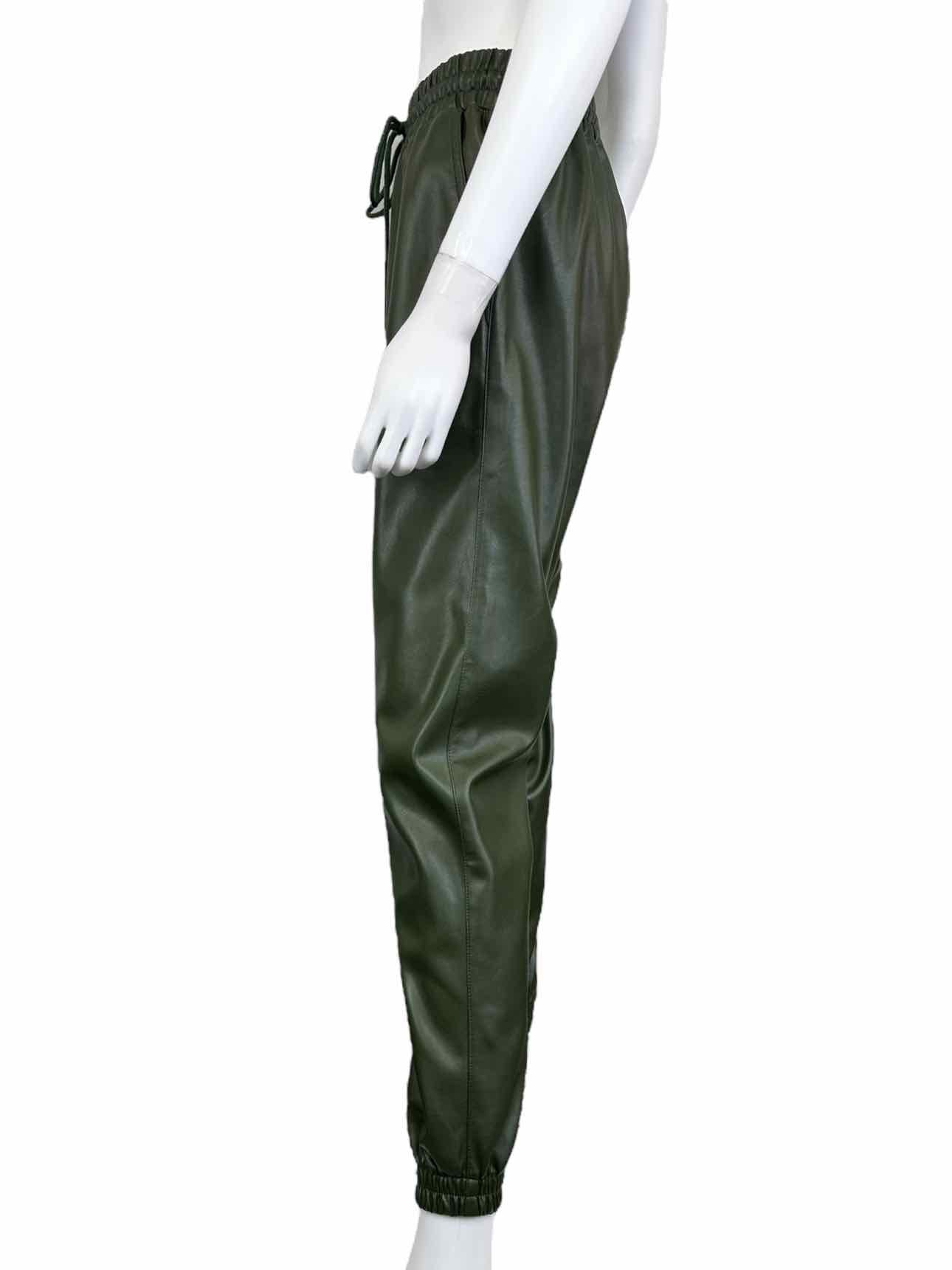 NOLI Olive Faux Leather Joggers Size XS
