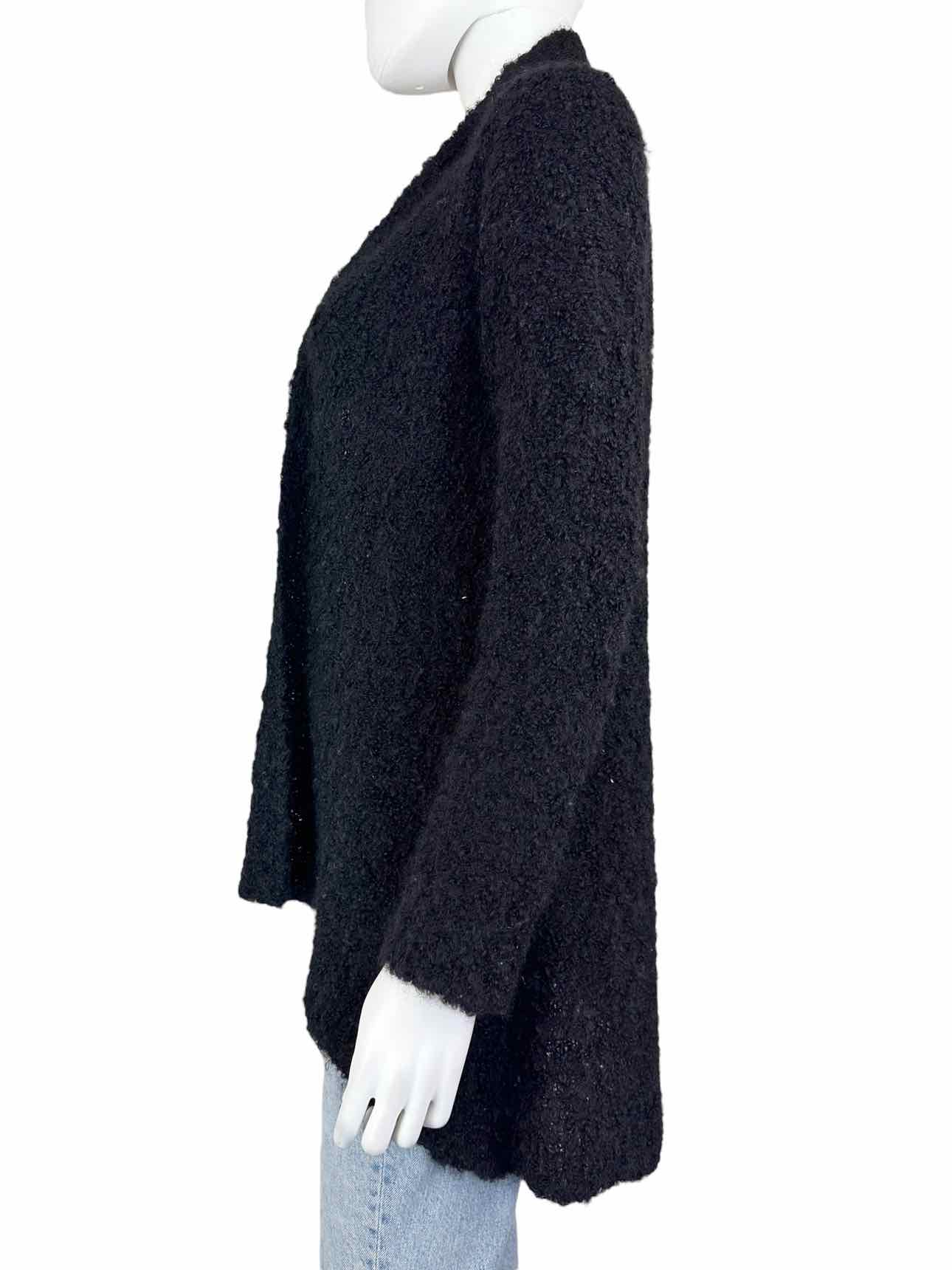 EILEEN FISHER Black Alpaca Wool Blend Cardigan Size S