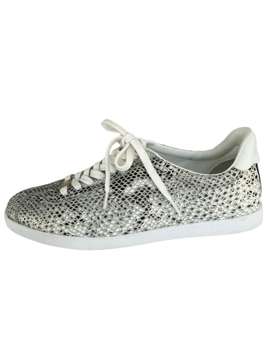 PAIGE Snakeskin AMY Lace-up Sneaker Size 8