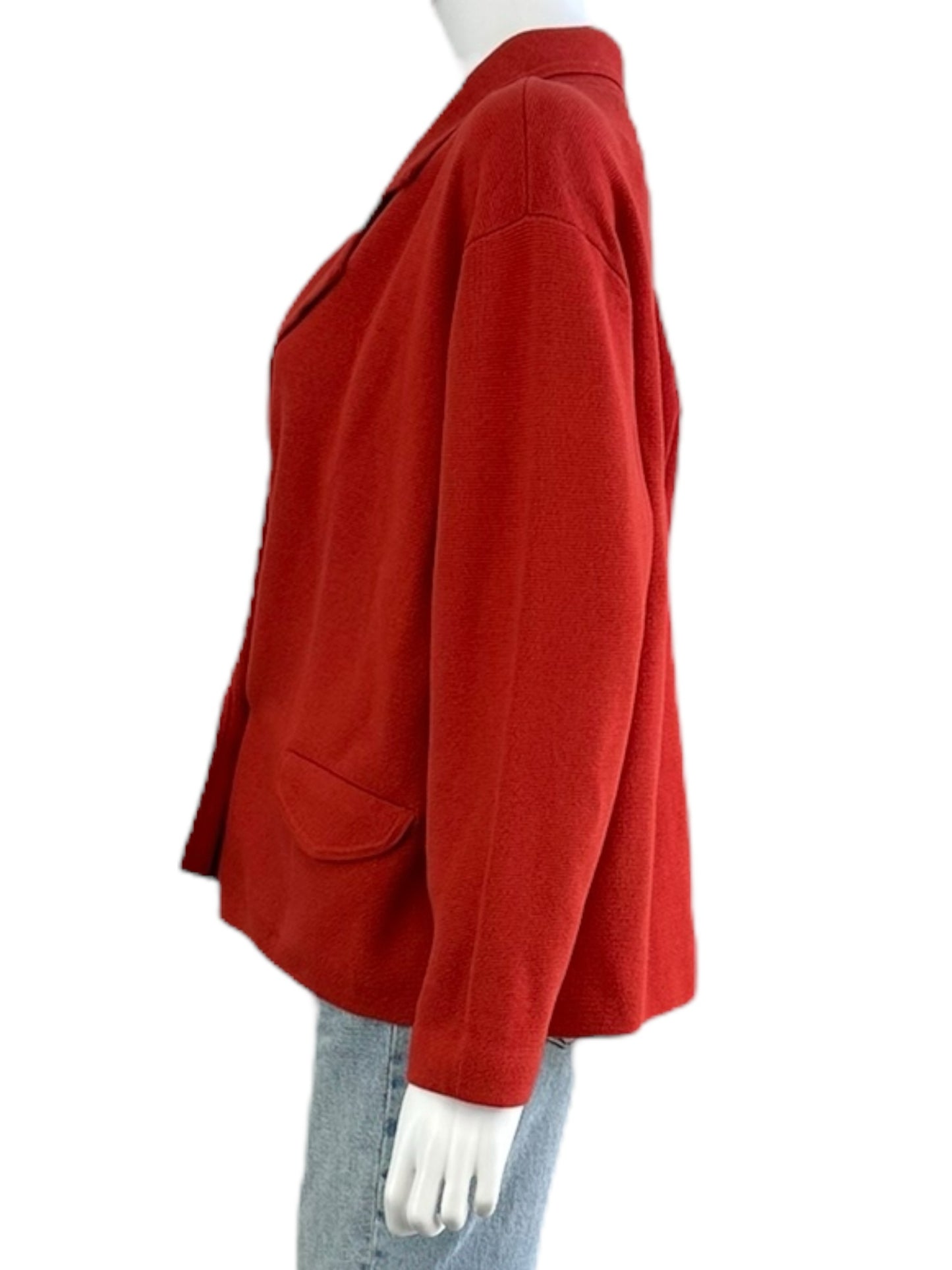 cabi Orange Coronation Cardigan Blazer Size M