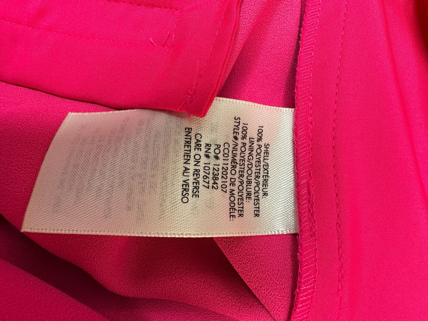 alice & olivia Hot Pink Dylan High Waisted Leg Pants Size 6