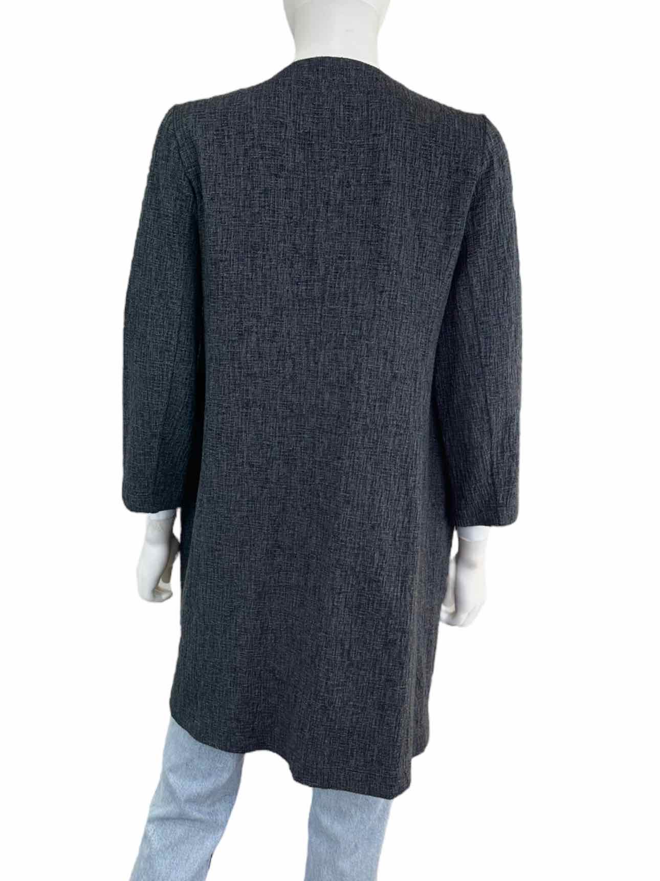 EILEEN FISHER Charcoal Long Jacket Size XXS