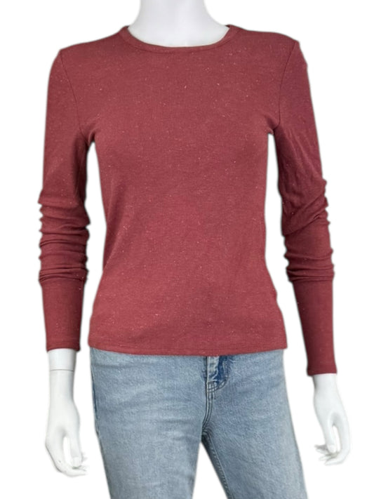 splendid NWT Rose Shimmer Knit Top Size XS