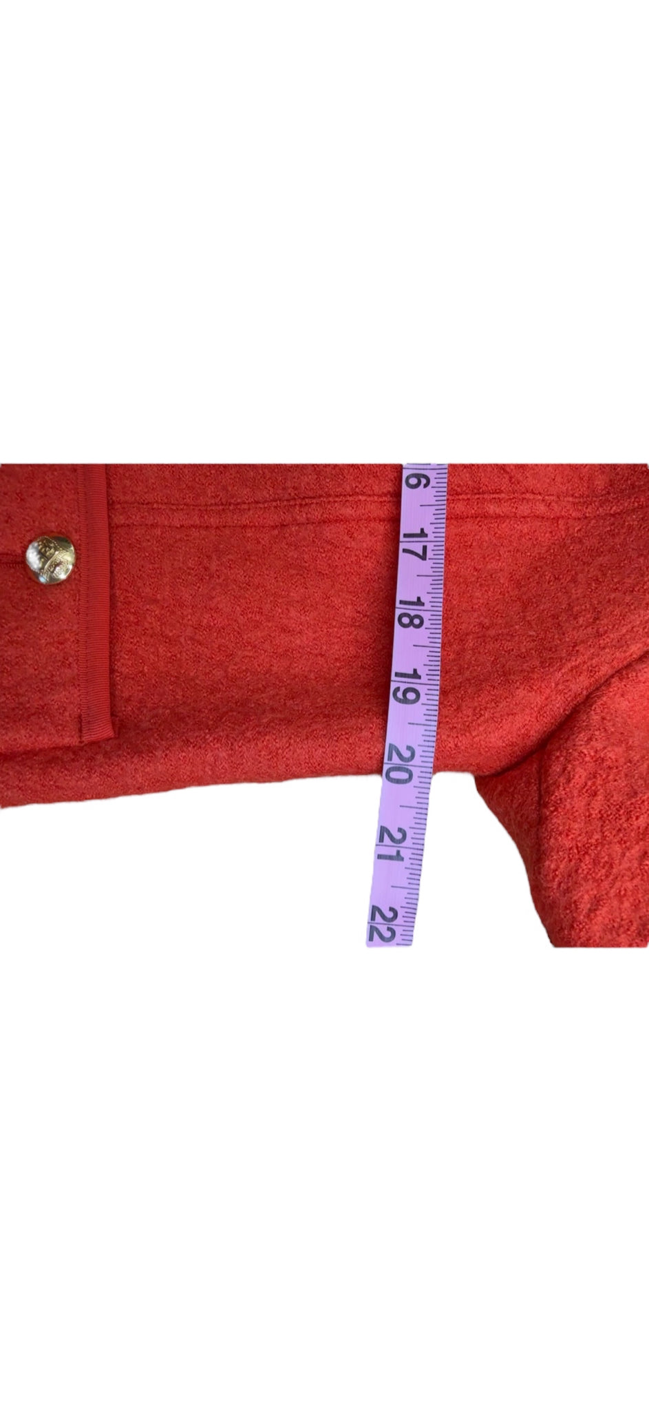 Talbots Orange Berkshire Wool Blend Cropped Jacket Size 8