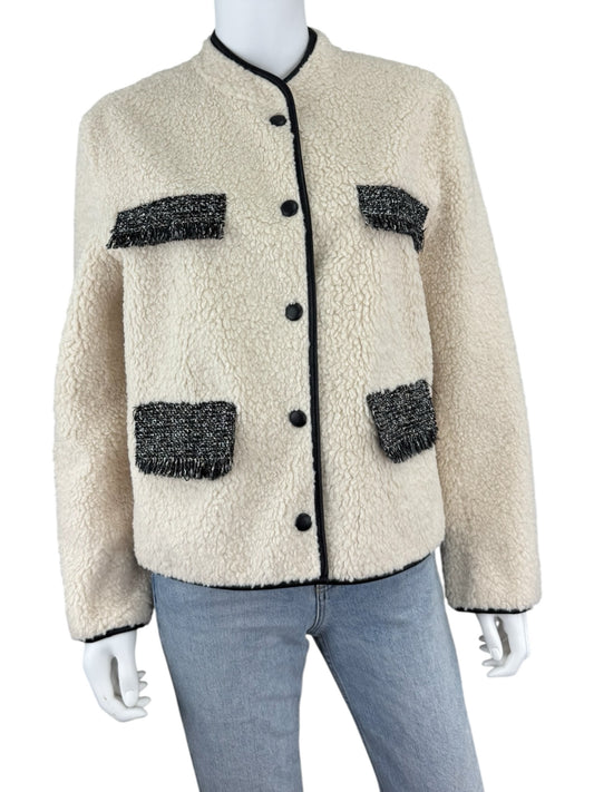 heartloom NWT Cream Sherpa Jacket Size L