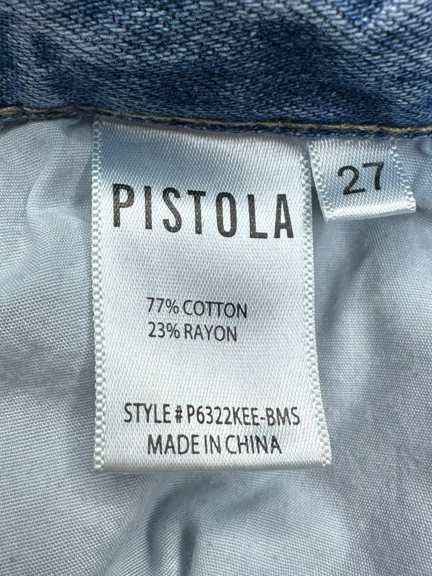 PISTOLA Blue Jean Straight Leg Size 27