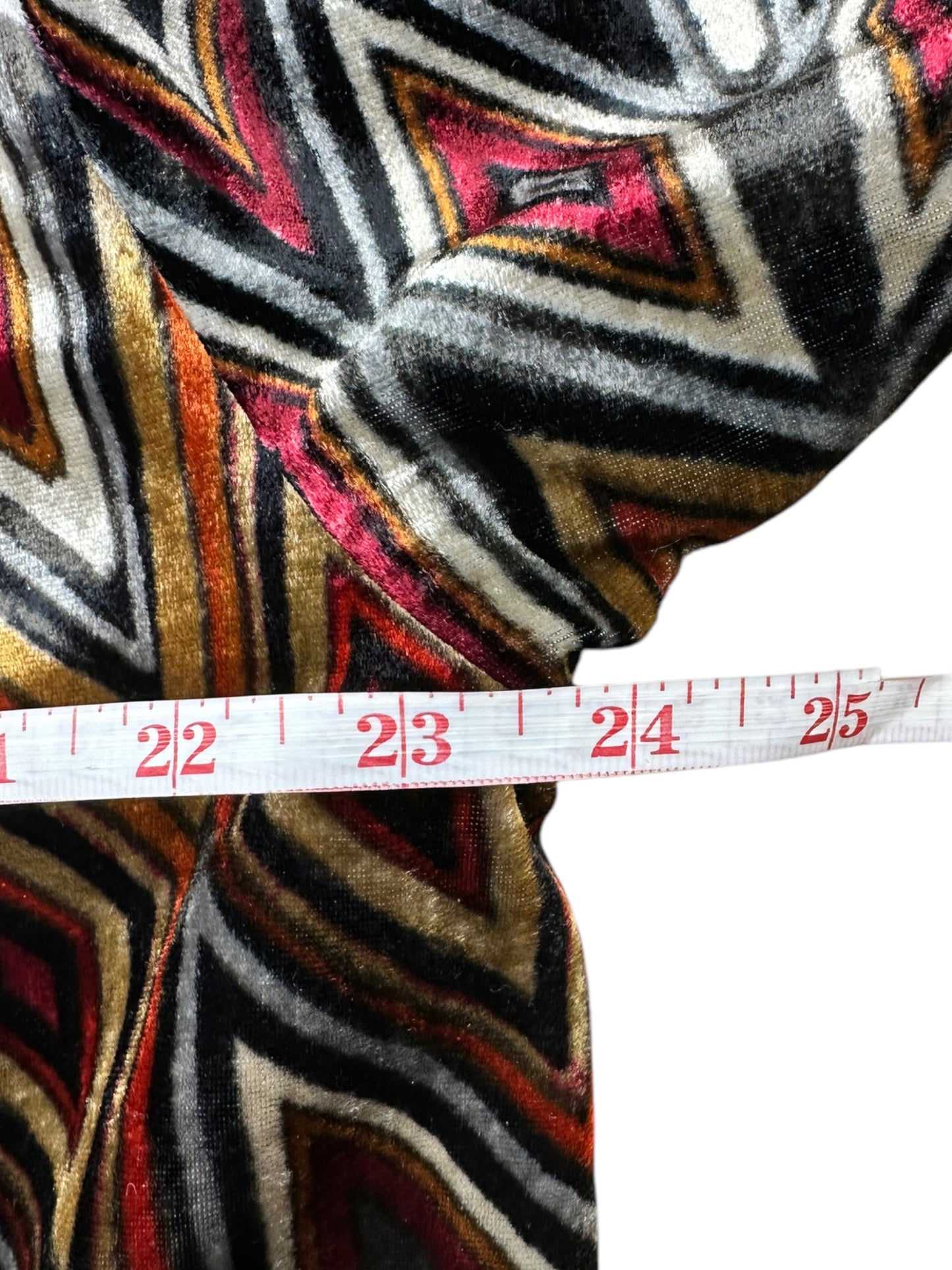 chicos Velvet Geo Print Kimono Size XL