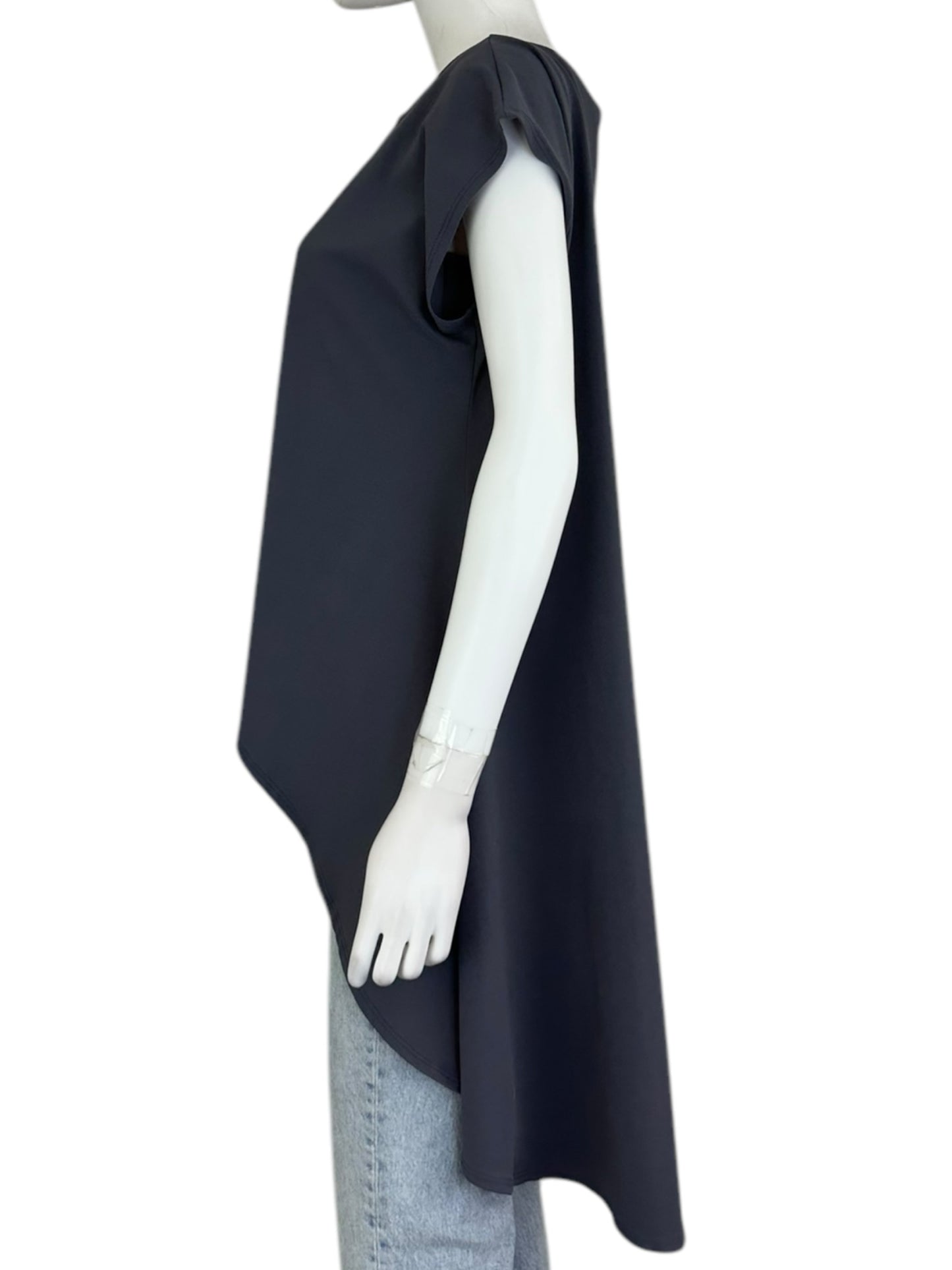 SUSANA MONACO Dark Gray Knit Tunic Size L