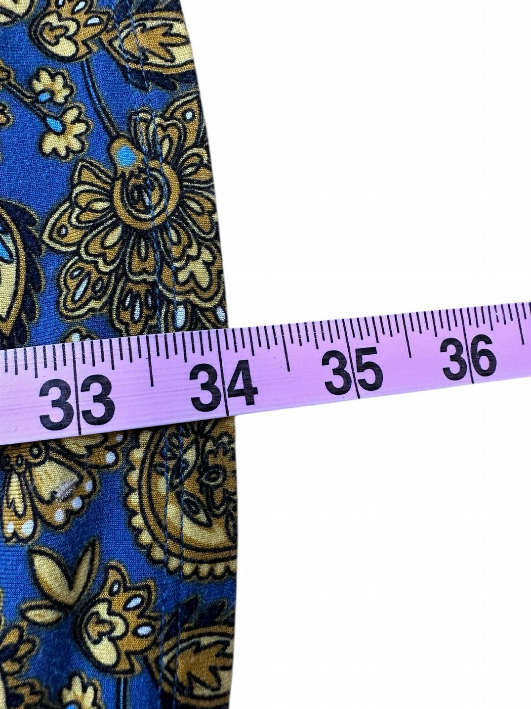 boden Blue Paisley Knot Detail Jersey Knit 2-piece Skirt Set Size 10