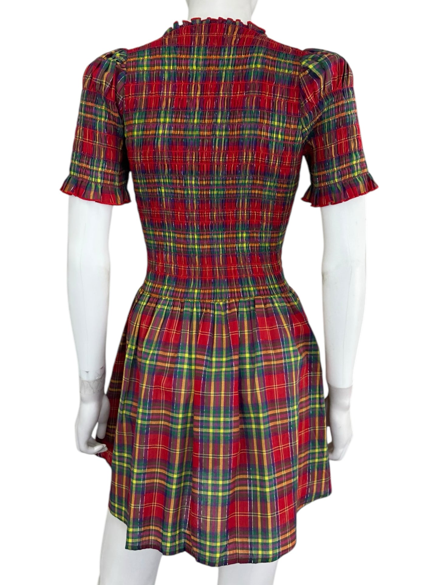 NWT Apres Studio Plaid Mini Dress Size 2