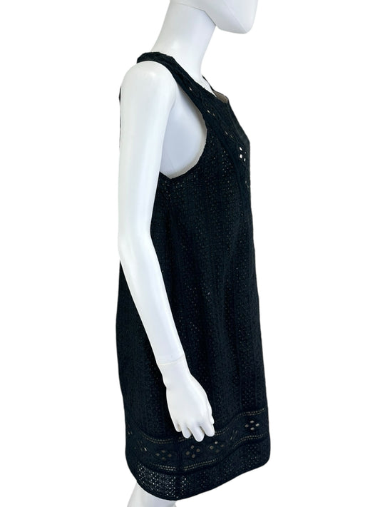 Lucky Brand Black Eyelet Dress Size M