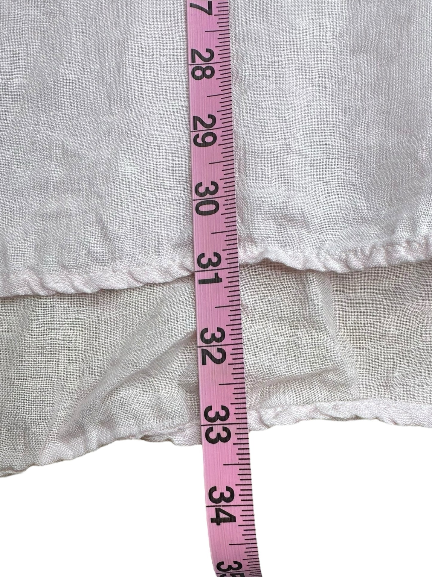 cp shade Light Pink Linen Long Sleeve Shirt Dress Size XS