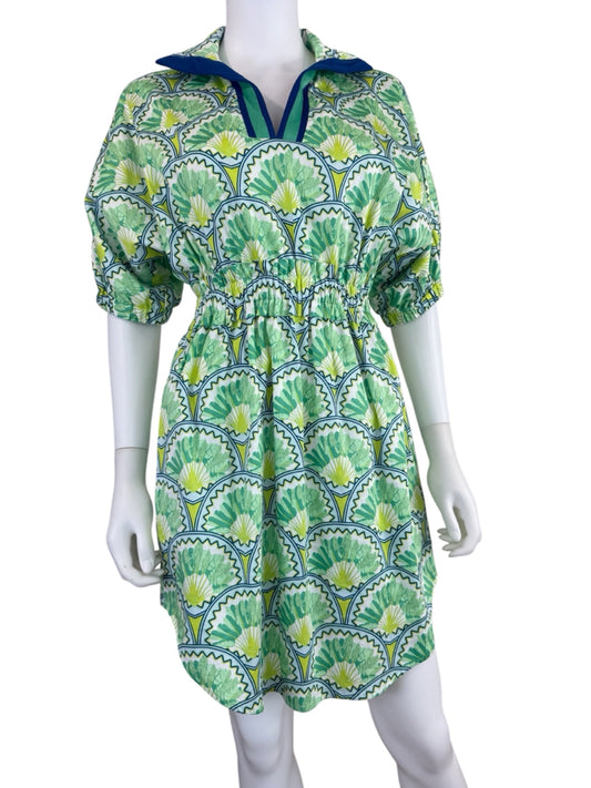 Emily McCarthy NWT Green Deco Palm Palmer Dress Size XS