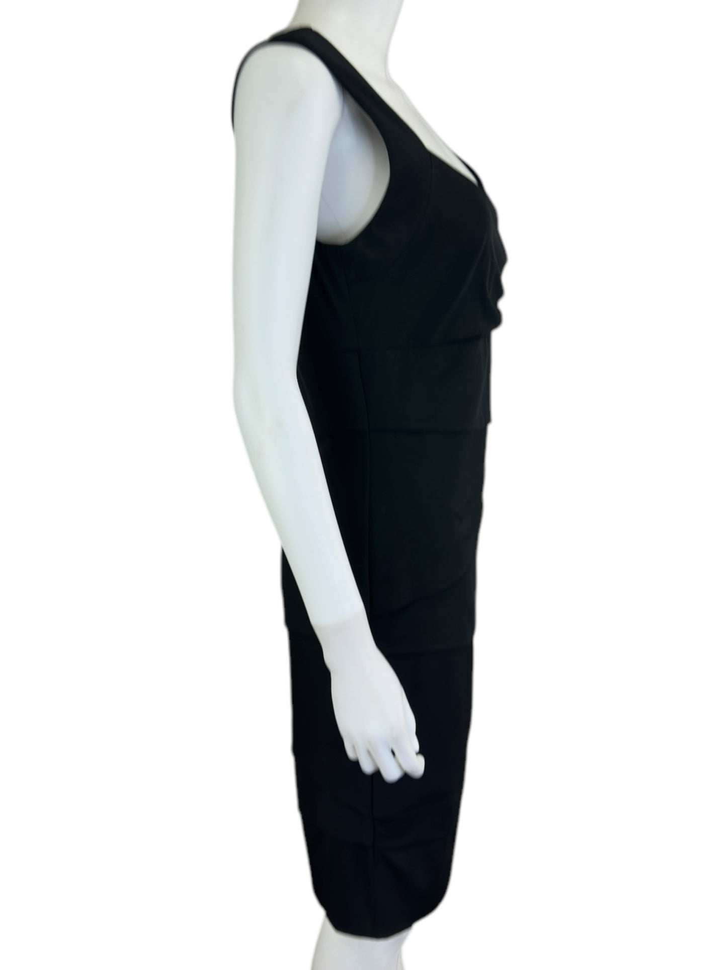 White House Black Market Black Mini Cocktail Dress Size M
