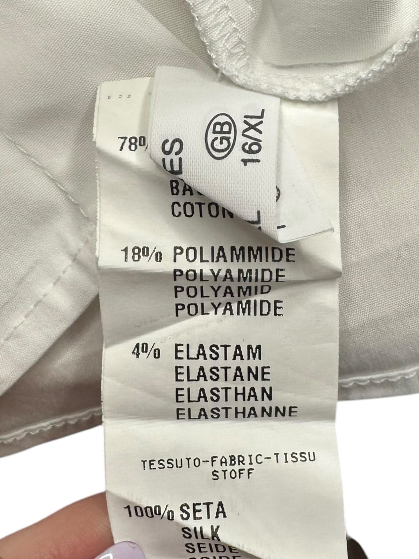 Fabina Filippi White Button Down Shirt Size XL