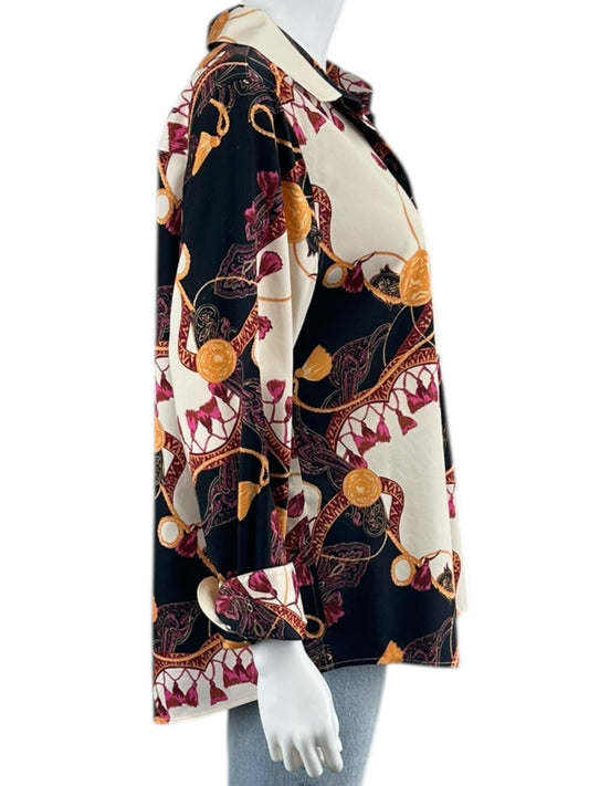 Chico's NWT Chic Status No Iron Button-down Shirt Size L