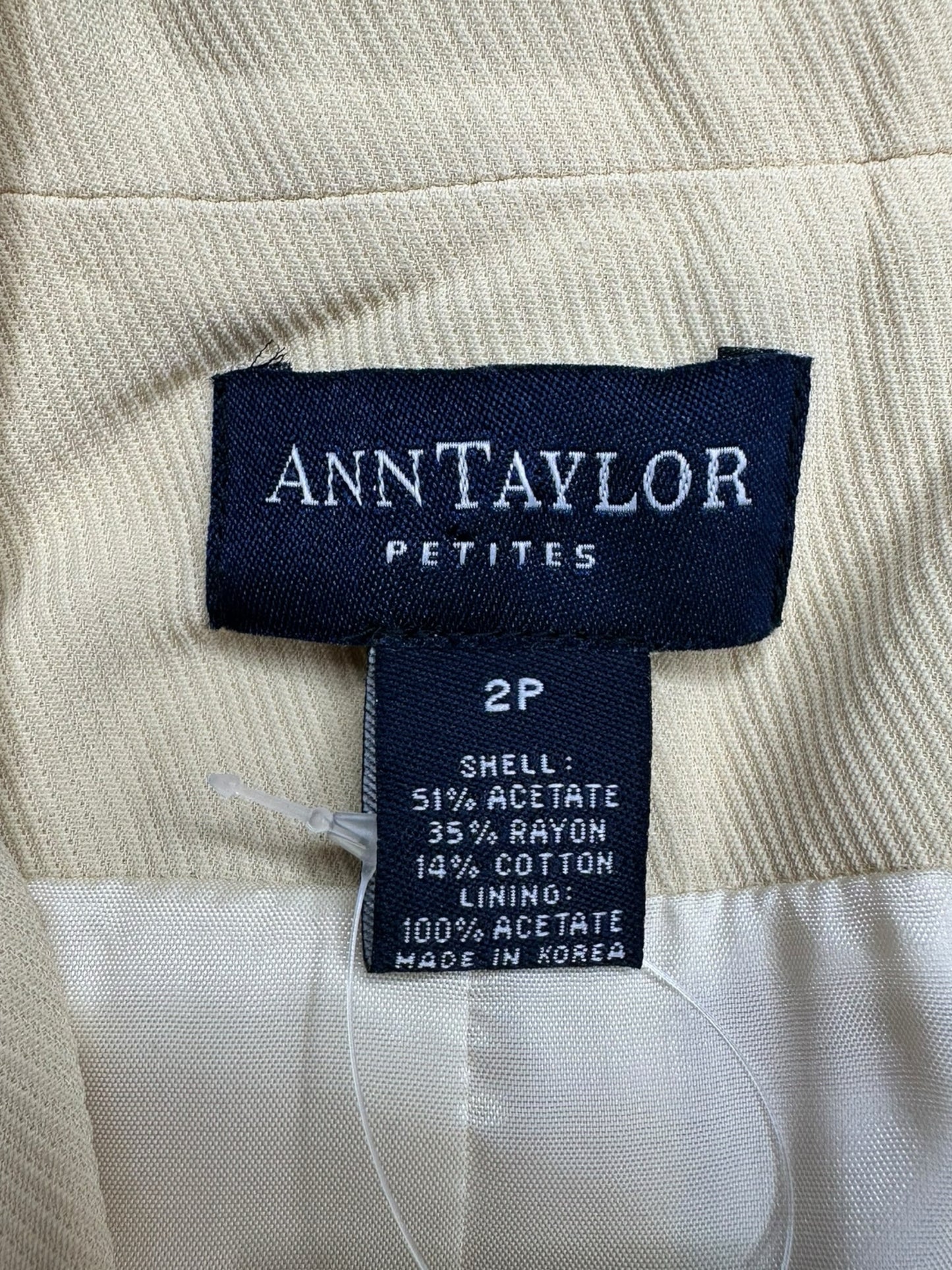 Ann Taylor Yellow Button Closure Blazer Size 2