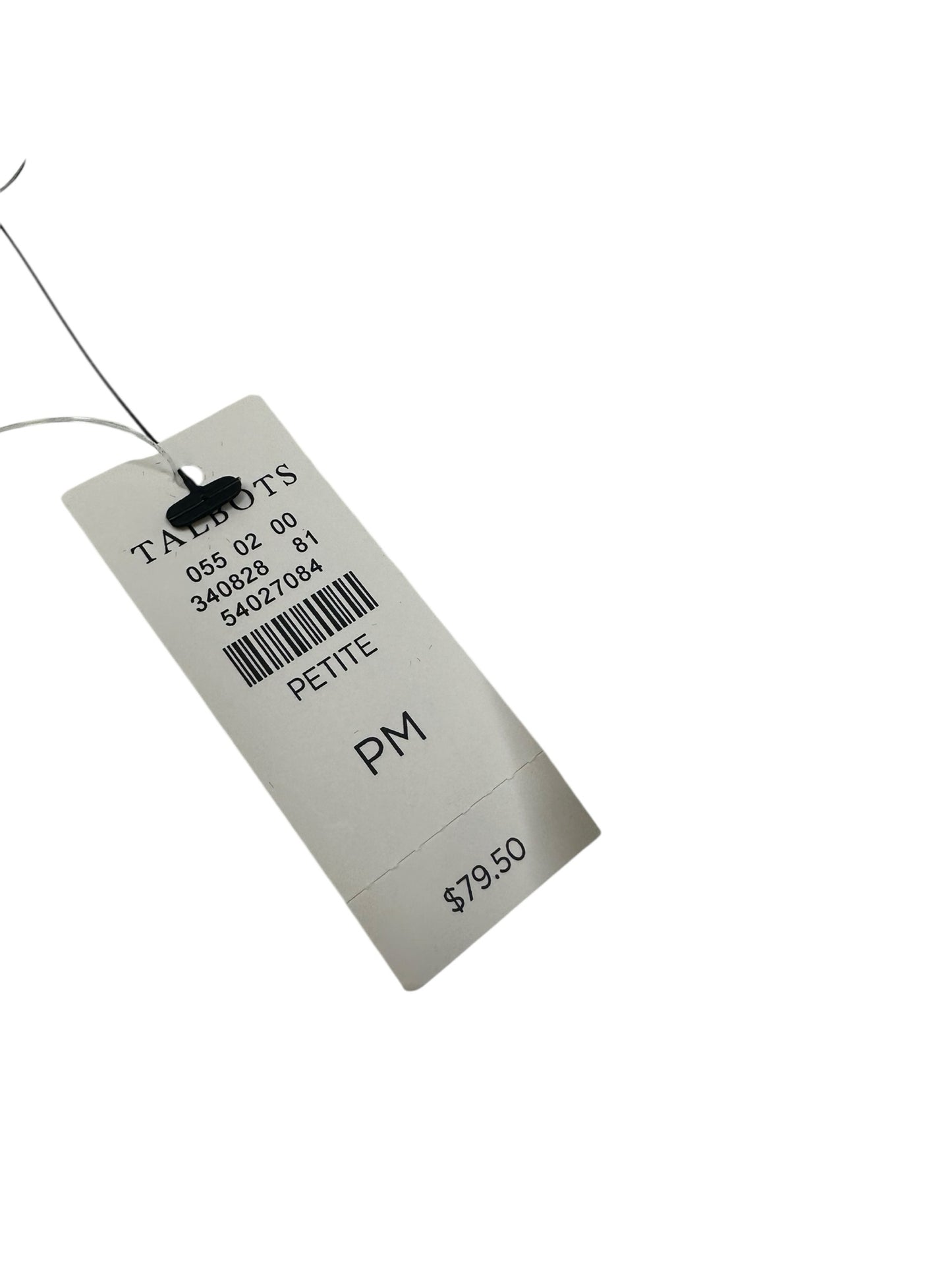 Talbots NWT White 100% Cotton Eyelet Blouse Size PM