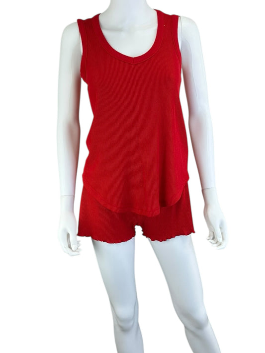 P.J. Salvage Red Two Piece Set Size 8