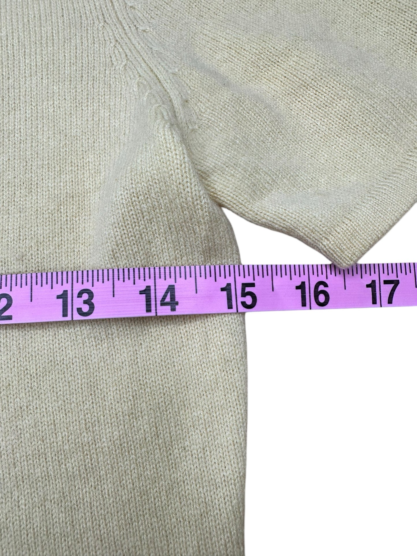 Ann Taylor 100% Cashmere Yellow Sweater Size XS
