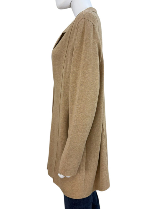 J. Jill Tan Sweater Knit Blazer Size XL
