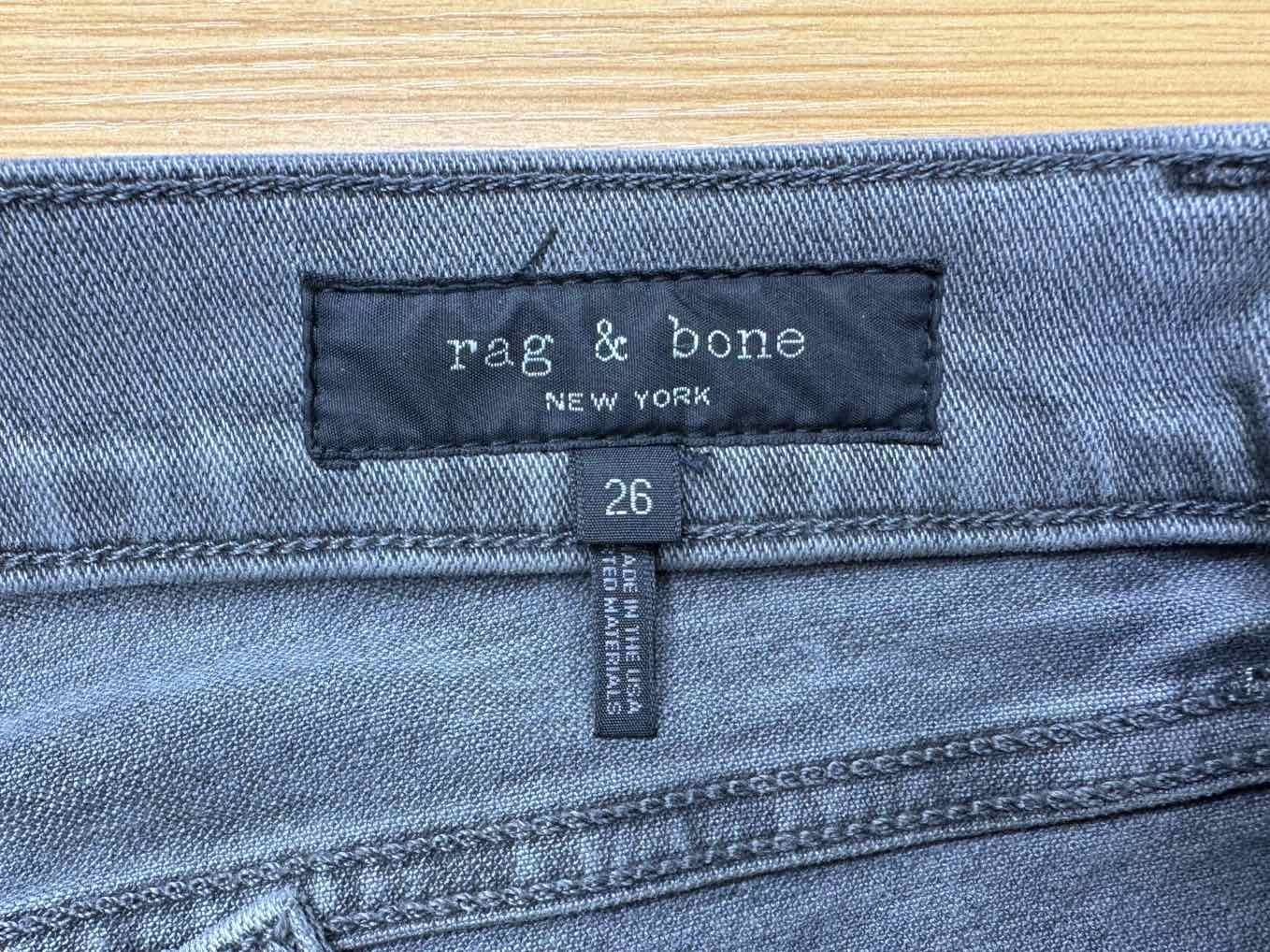rag & bone Gray Cropped Skinny Jeans Size 26