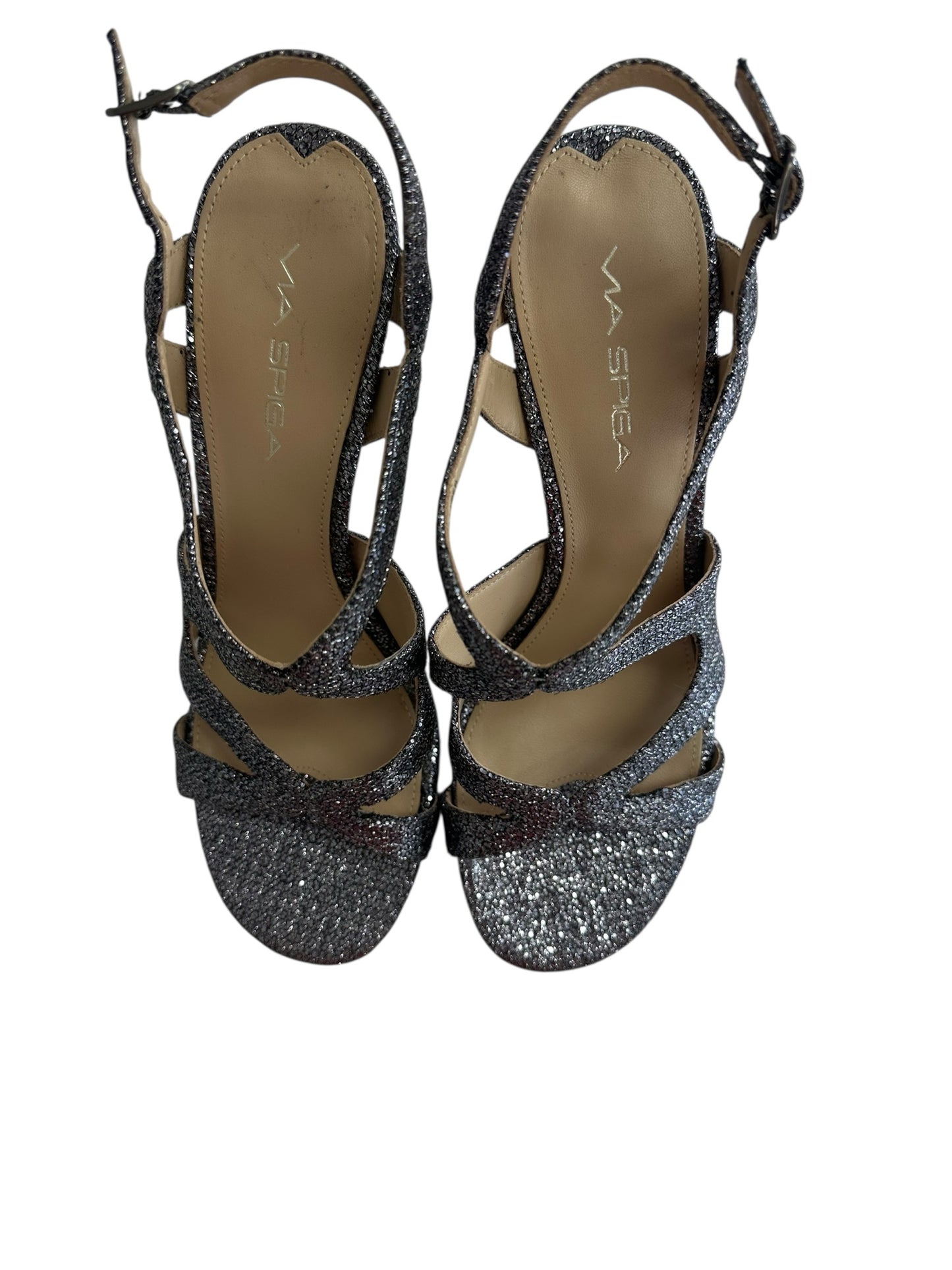 Via Spiga Silver Glitter Pumps Size 7.5