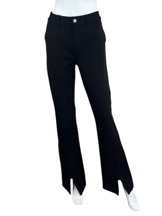 PAIGE Black Split Leg Trouser Size 29
