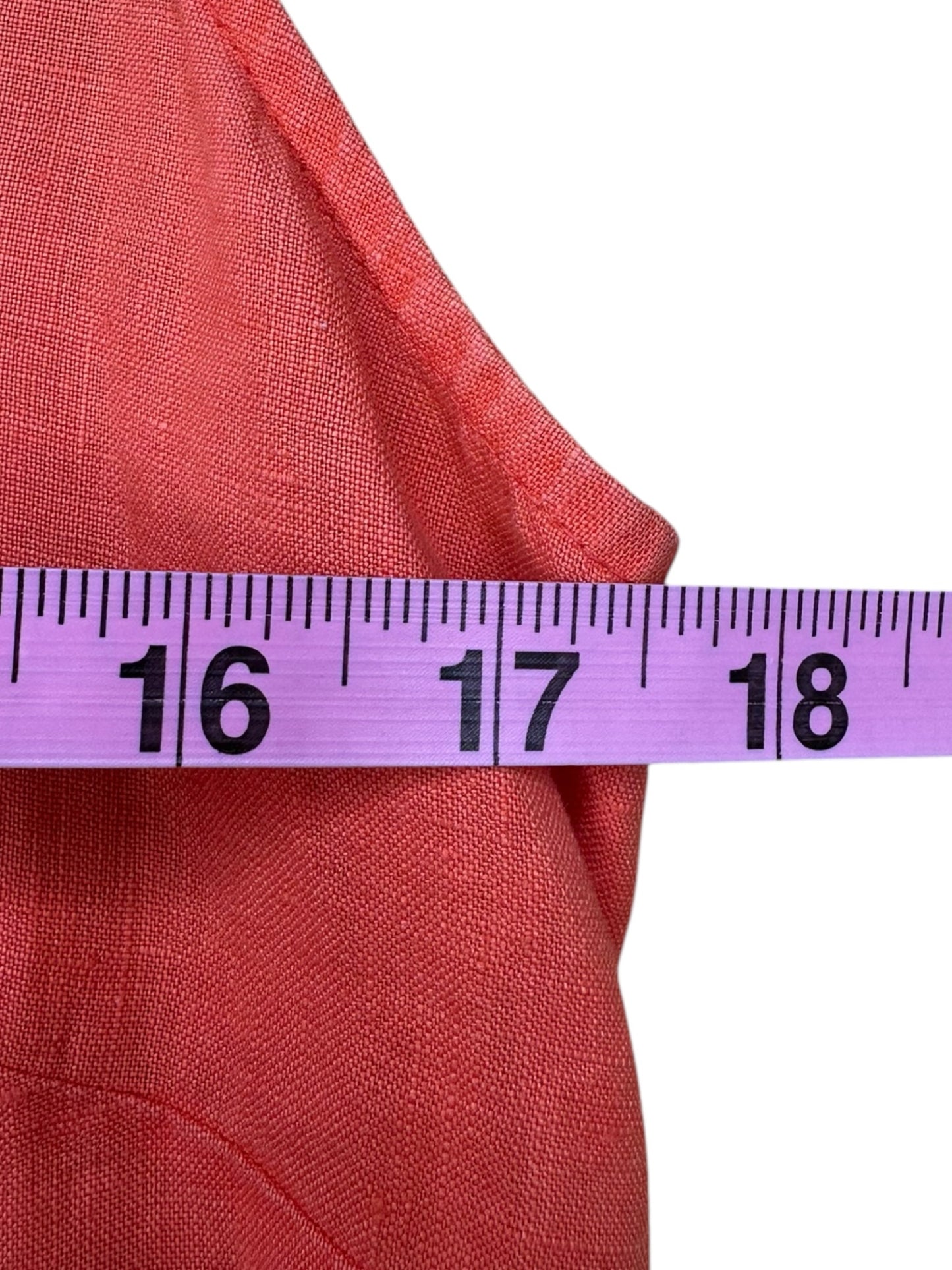 Tommy Bahama Coral 100% Linen Midi Dress Size XL