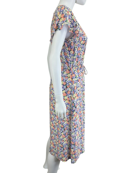 Rails Multi-Colored Floral Print Midi Dress Size XS
