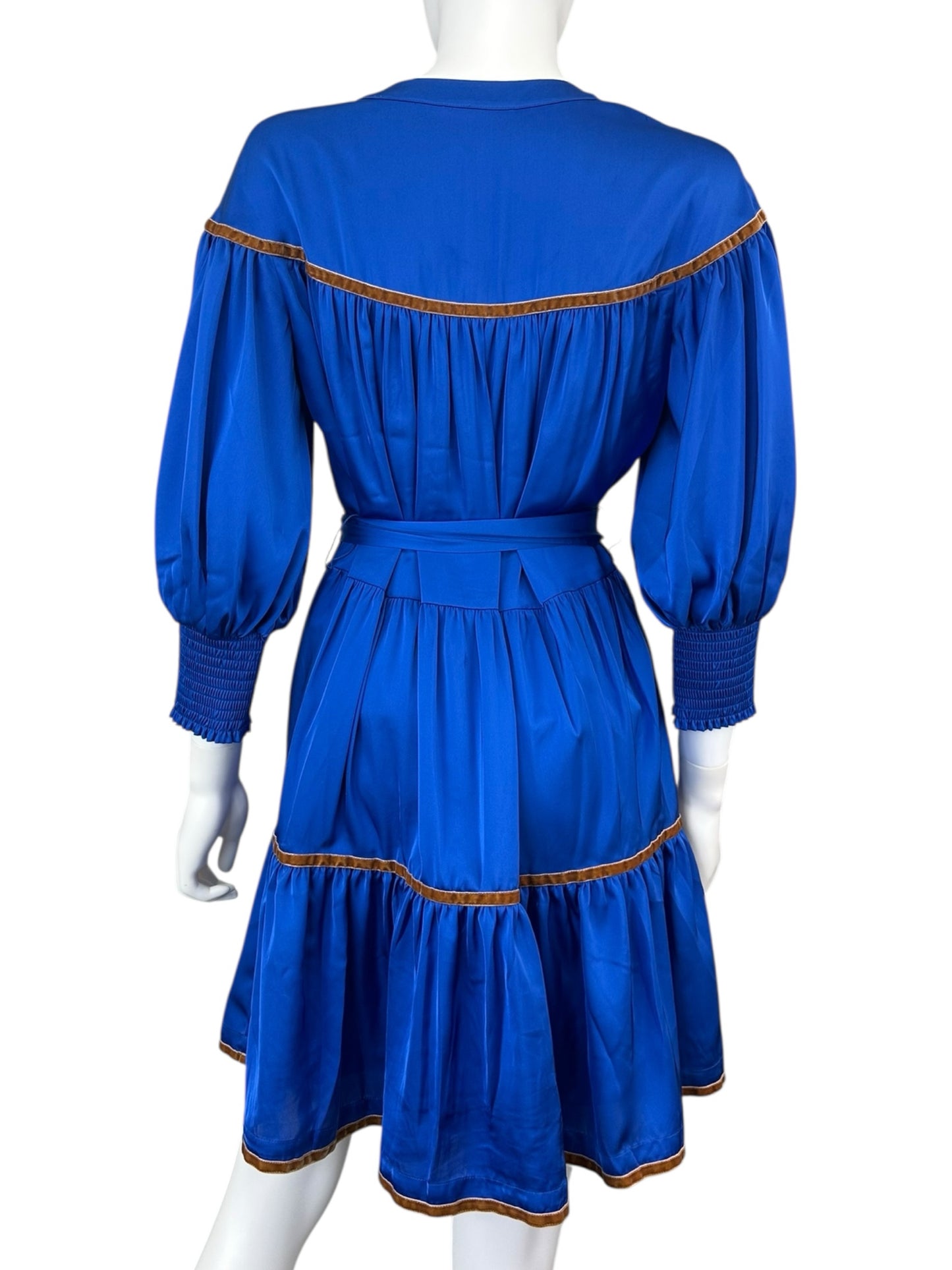 Alden Adair Cobalt Blue Charlotte Mini Dress Size XS