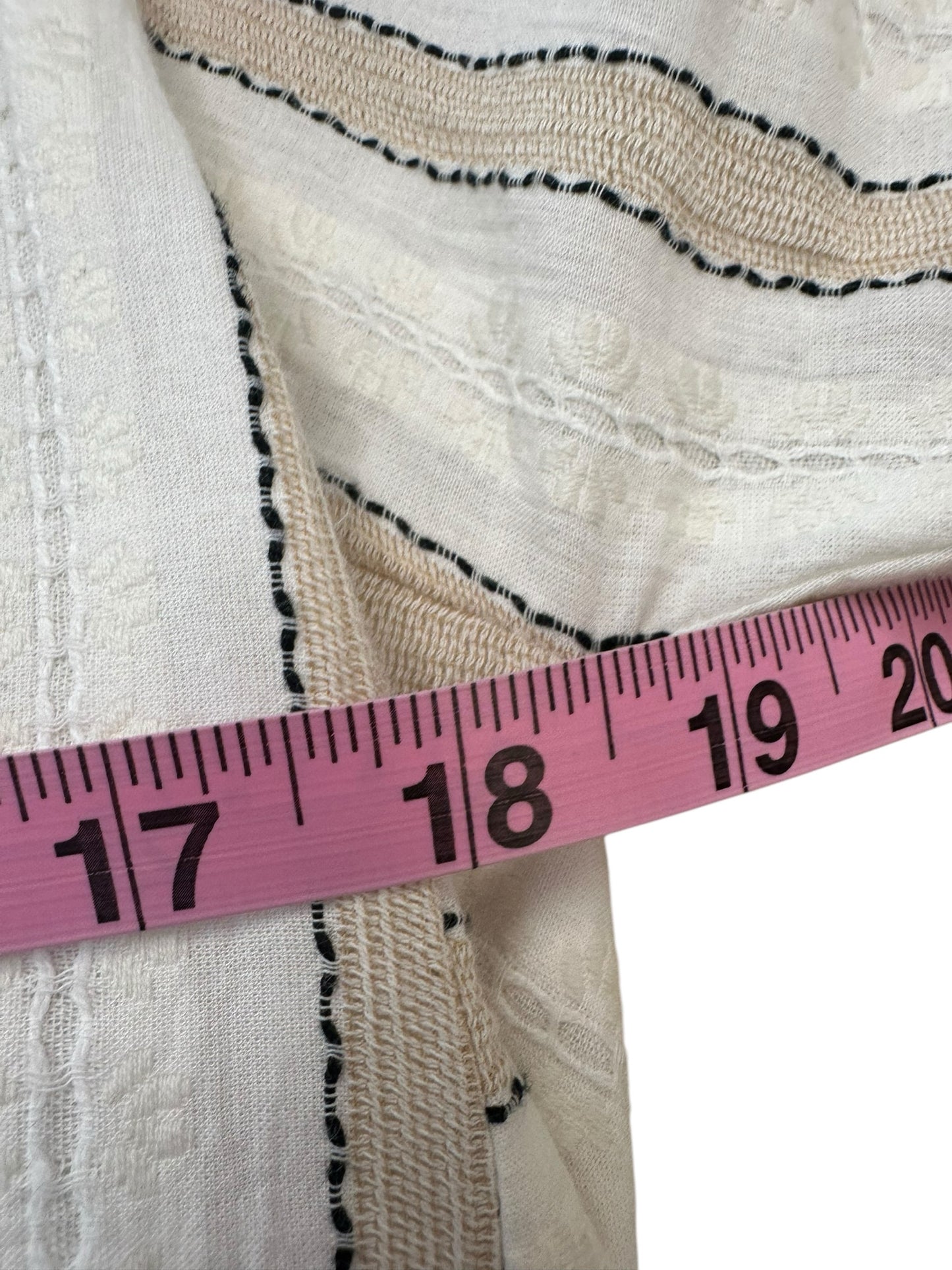 EKOYOG Beige and White Striped Maxi Dress Size 10/12