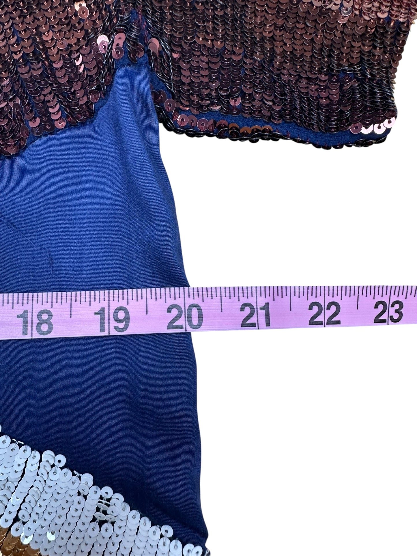 NBD Blue Sequin Mini Dress Size L