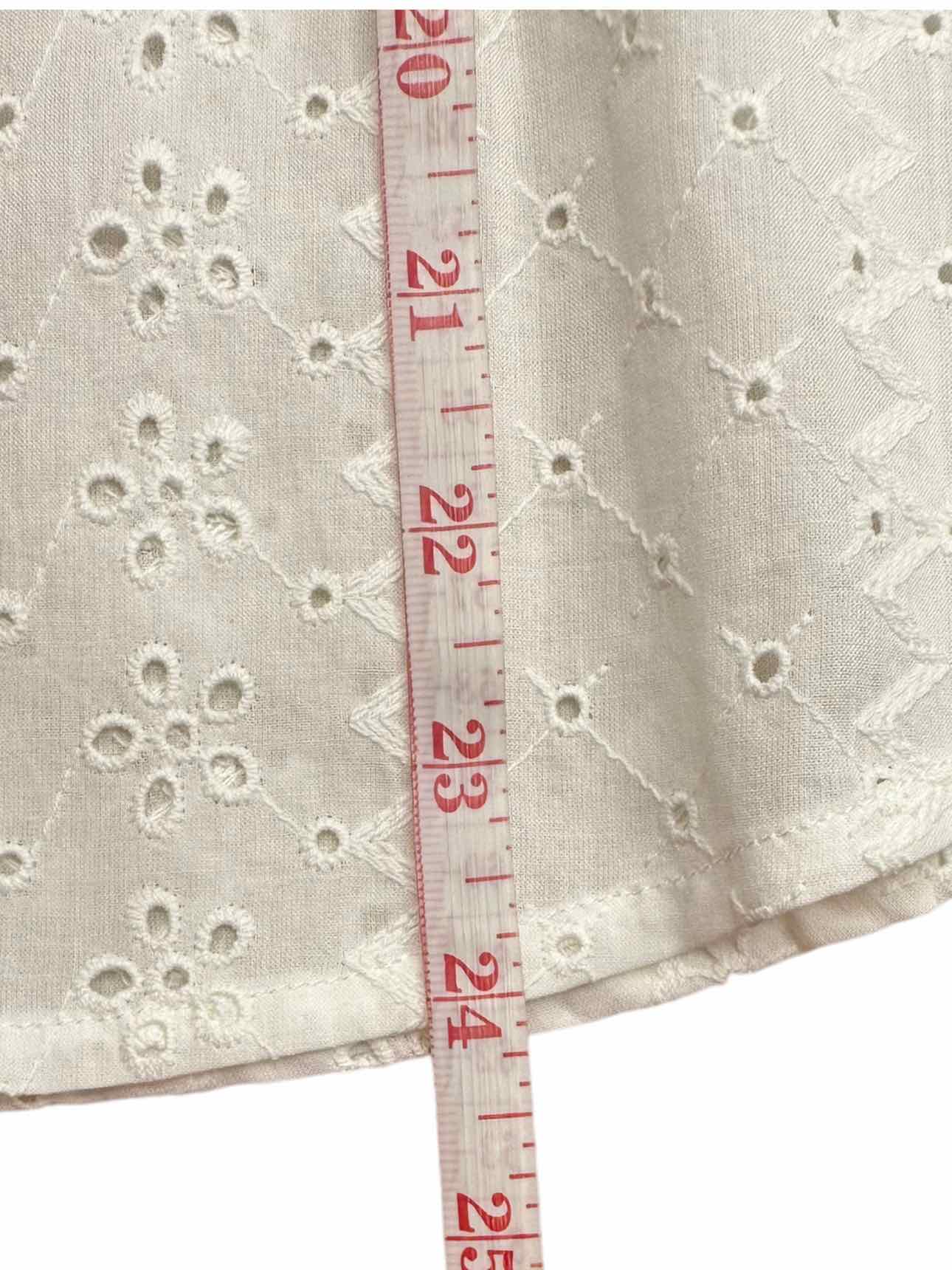 Splendid Size White Eyelet Button Down Size XL
