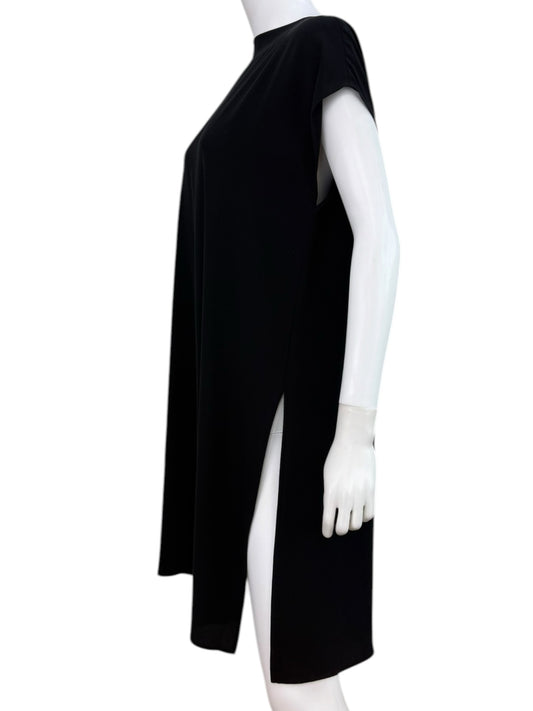 EILEEN FISHER Black 100% Silk Tunic Size S