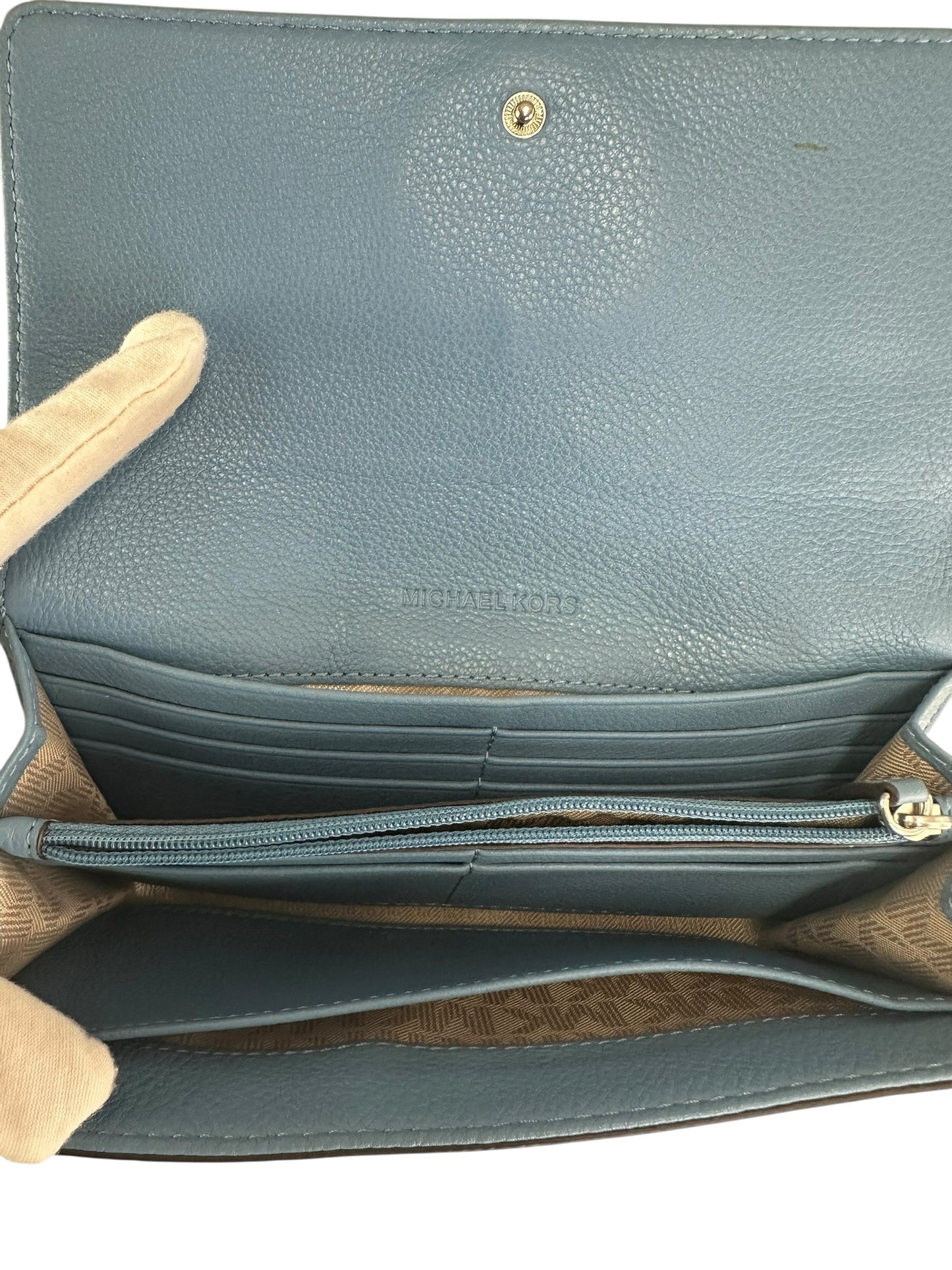 michael kors Blue Leather Wallet